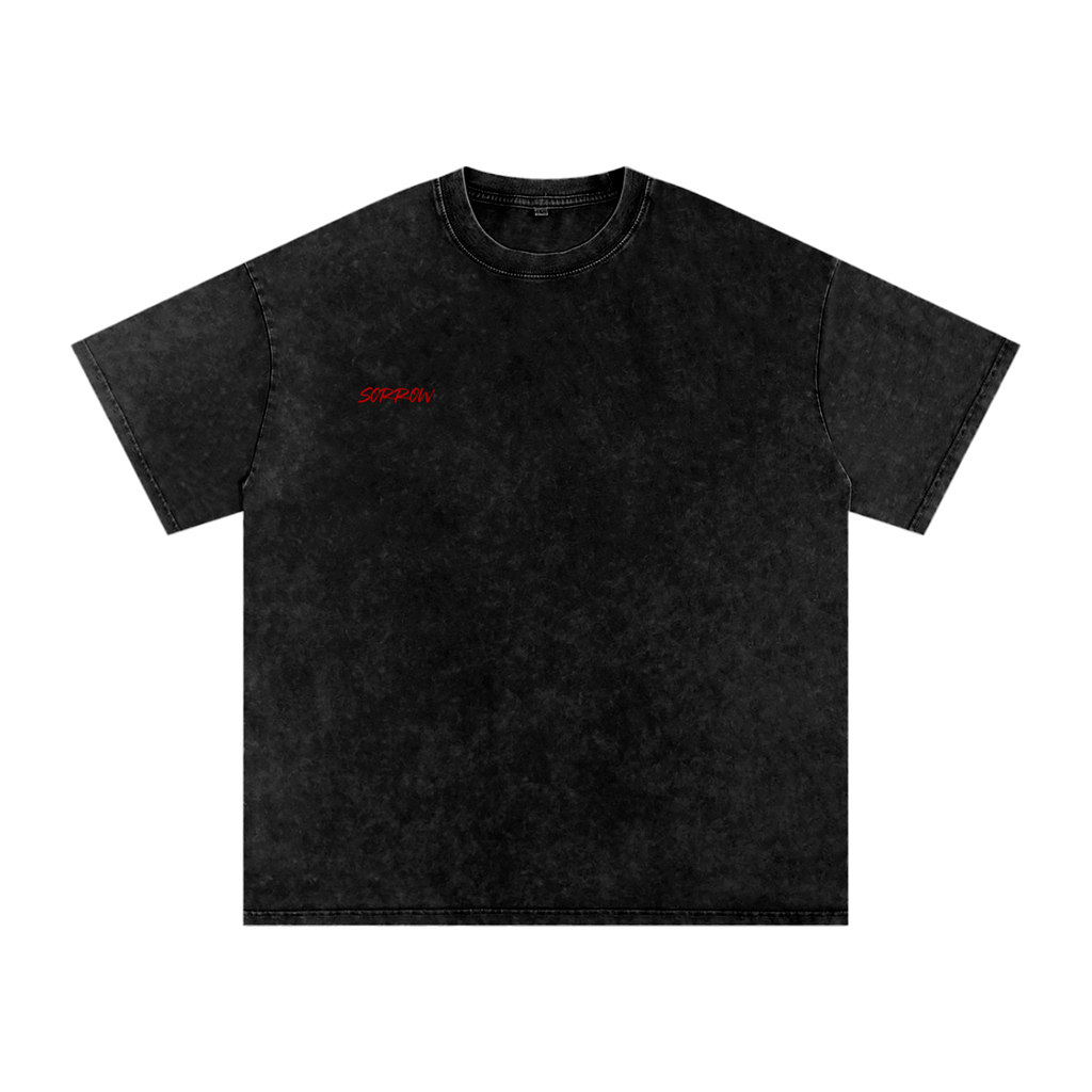 Sorrow Brand - Snow Washed Oversized Cotton T-Shirt
